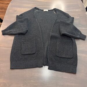 Elegant Black Knit Cardigan